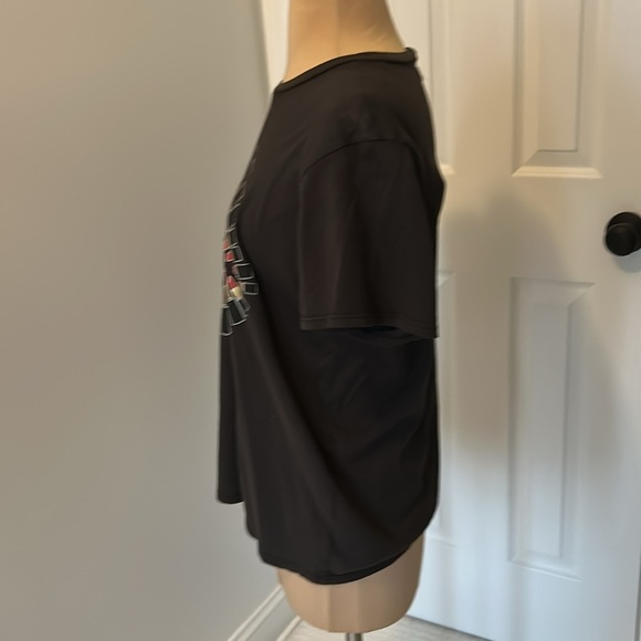 Lauren Moshi Foil Lipstick Wolf Tee Onyx - Picture 4 of 8